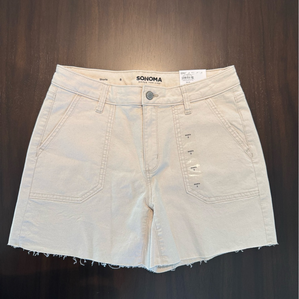 Women's White Jean Shorts
